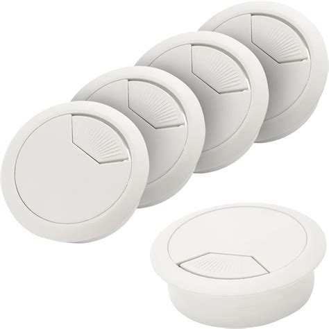 2 Pack Rok Hardware 2 51mm White Round Computer Desk