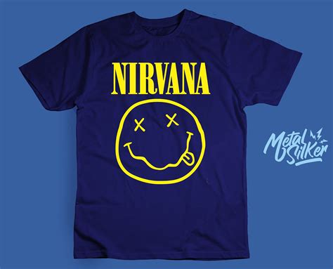 Camiseta Nirvana Smile Metal Silker