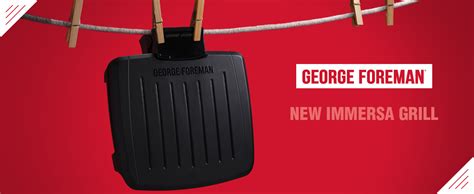 George Foreman Immersa Medium Electric Grill Removable Control Panel