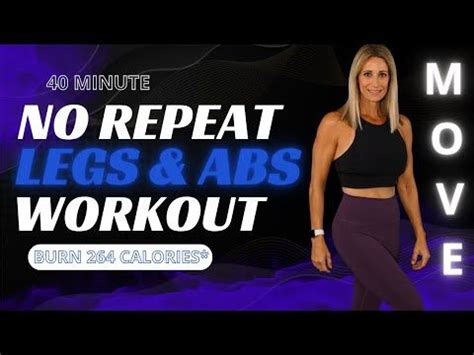 40 Minute No Repeat Legs Abs Workout YouTube In 2024 Leg And Ab