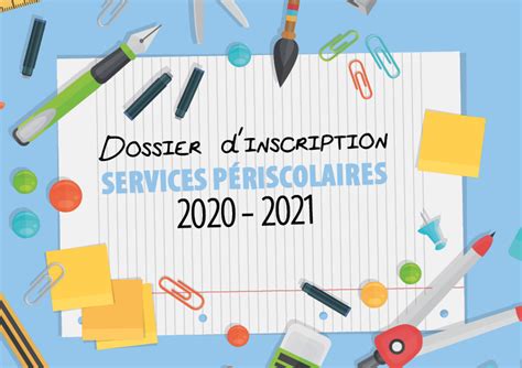 Dossier D Inscription Aux Services P Riscolaires