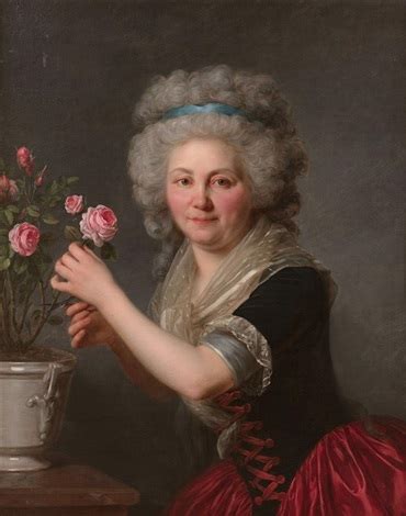 Portrait De Femme Cueillant Une Rose Par Antoine Vestier Sur Artnet