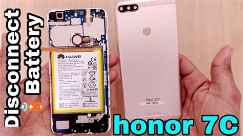 Honor 7C Open Back Cover Honor 7C Disconnect Battery Remove Back