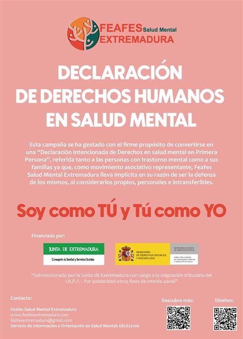 Exposici N Derechos Humanos Y Salud Mental De Feafes En Mbito