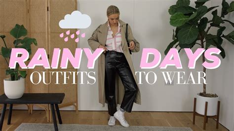 Rainy Day Outfit Ideas Looks For Spring Showers And Transitional Weather Youtube