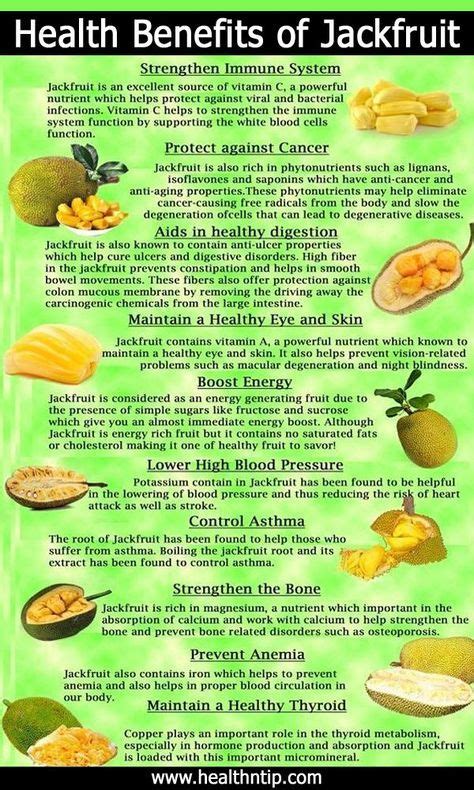 Jackfruit Nutritional Values And Health Benefits Infographic Jackfruit Jackfruit Recipes