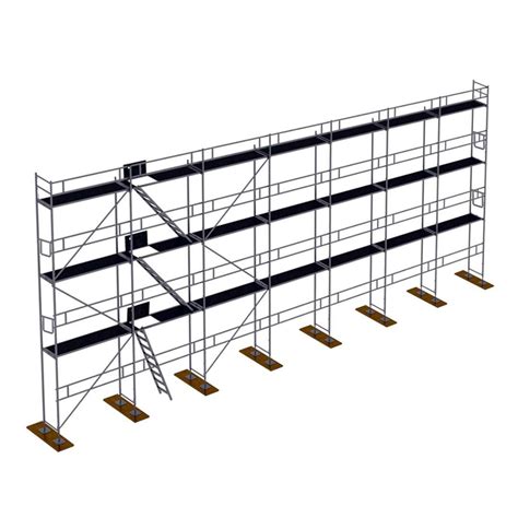 Rusztowanie Plettac M Aluminiowe Elewacyjne Zestaw Rusztowania