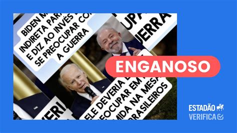 Biden Não Disse Que Lula Deveria Se Preocupar Com Comida Para