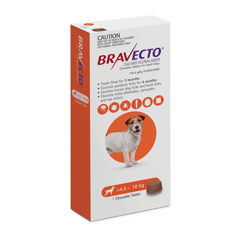 Bravecto For Small Dogs 45 10kg 1 Chew 5646