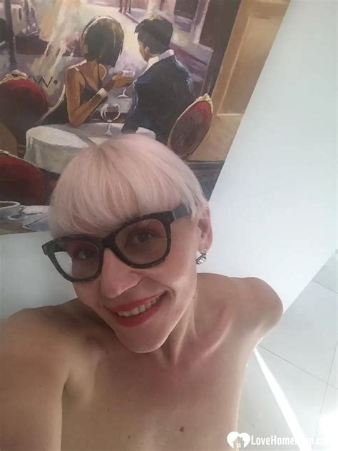 Mature Blonde Strips Naked Shows Off Her Big Tits While Taking Nudes Nakedpics