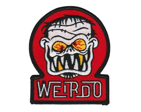 Weirdo Patch Lowbrow Monster Art Embroidered Patch Etsy