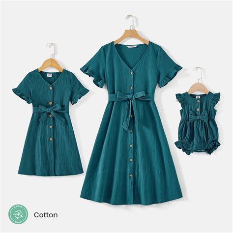 PatPat Mother's Day Family Matching Outfits Mommy and Me 100% Cotton ...