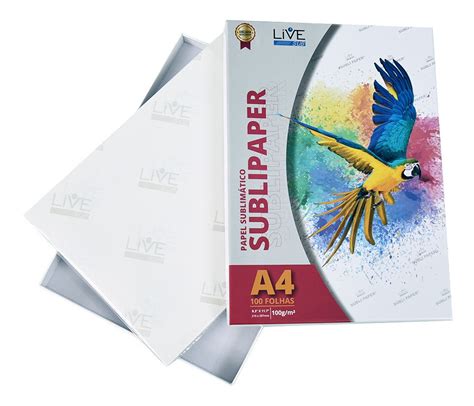 Papel Sublimático Live Sub Sublipaper A4 200 Folhas Original Frete grátis