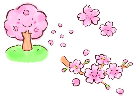 かわいい桜の花のイラスト 無料イラスト素材｜素材ラボ