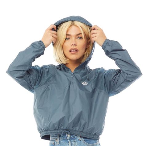 Buy Adidas Originals Womens Cropped Windbreaker Legend Blue