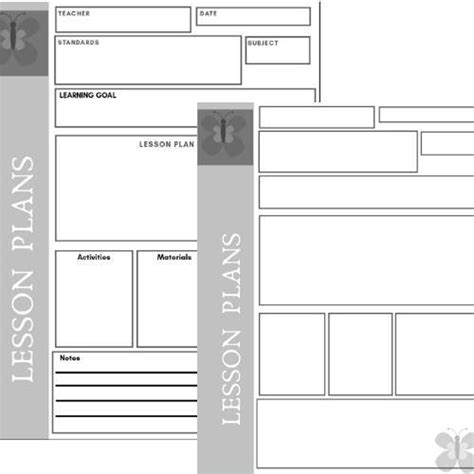 Lesson Plan Template EDITABLE - Etsy