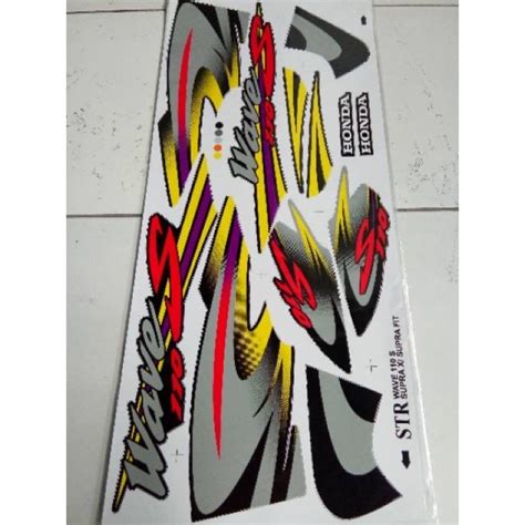 Striping Sticker Variations Thailand Motorcycle Honda Supra X Fit Old