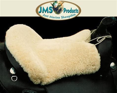 Western Saddle Seat Cushion Genuine Australian Merino Sheepskin Seat