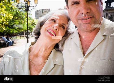 Portrait Of A Mature Man And His Mother Stock Photo Alamy