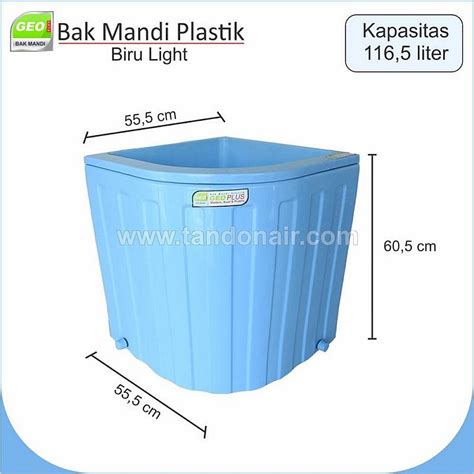 Bak Air Plastik Kamar Mandi Bak Air Kamar Mandi Sudut GEO PLUS Toko