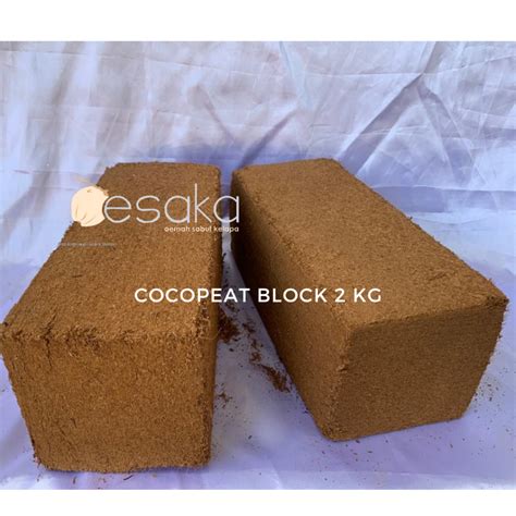 Jual Cocopeat Block 2 Kg Cocopeat Balok Microgreens Media Tanam