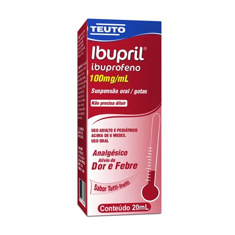 Ibupril Ibuprofeno 100mg 20 Ml FSL Farma Drogaria e Farmácia de