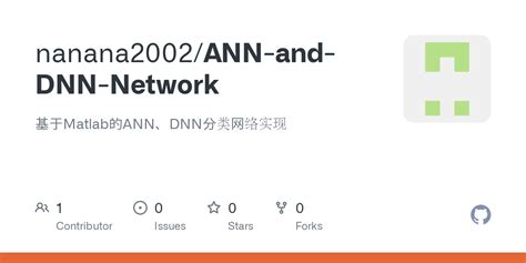 GitHub nanana2002 ANN and DNN Network 基于Matlab的ANNDNN分类网络实现