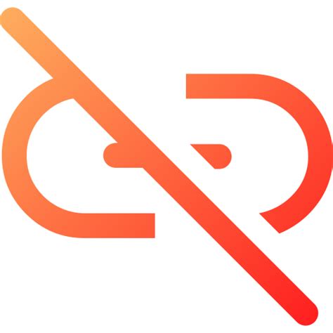 Unlink Generic gradient outline icon