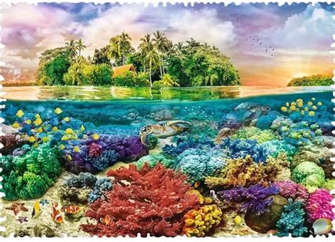 Rompecabezas Puzzle De 600 Piezas Trefl Isla Tropical 11113 Envío gratis