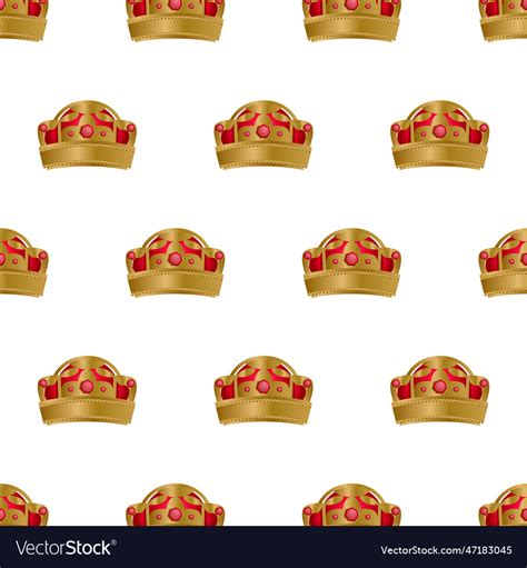 Elegant crown pattern background wallpaper Vector Image