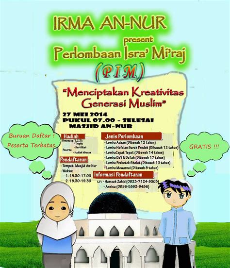 Contoh Brosur Perlombaan Isra Miraj