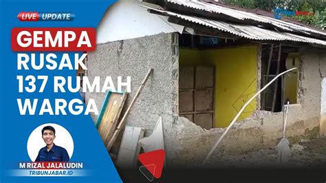 Terdampak Gempa Bumi Gunung Salak Magnitudo 4 6 SR 137 Rumah Di Desa