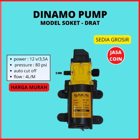 Jual Pompa Air Dc V Dinamo Pump Sprayer Cuci Motor Ac Soket