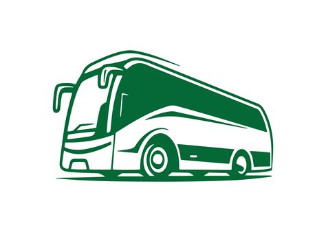 minimal and abstract logo of bus icon school bus vector silhouette ...