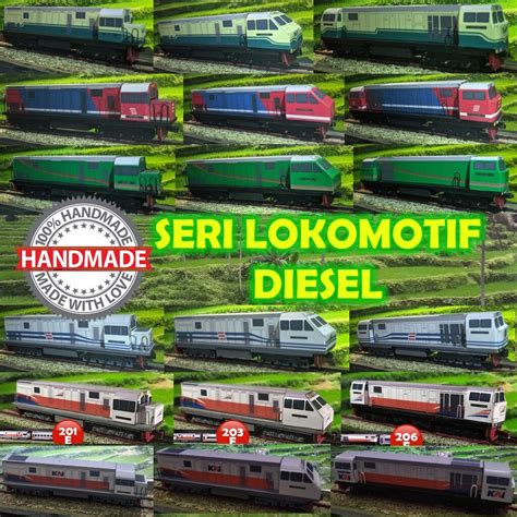 SERI LOKOMOTIF 206 MINIATUR KERETA API INDONESIA Lazada Indonesia