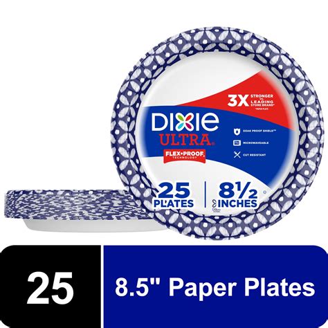 Dixie Ultra Disposable Paper Plates Multicolor In Count