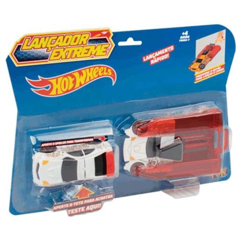 Brinquedo Carro E Lançador Hot Wheels Extreme Fun Divirta se Lançadores de Carros Magazine Luiza