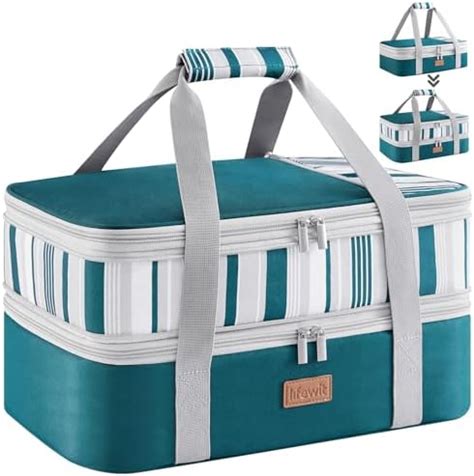 Amazon Lifewit Double Decker Insulated Casserole Carrier For Hot Or Cold Food Casserole