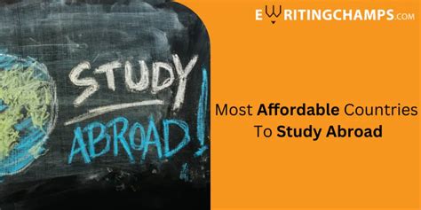 Most Affordable Countries To Study Abroad