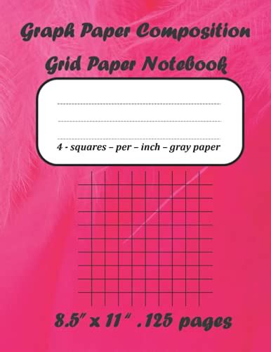 Graph Paper Composition Grid Paper Notebook Quad Ruled 125 Sheets