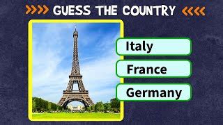 Guess The Country By It S Famous Landmark Geography K Doovi