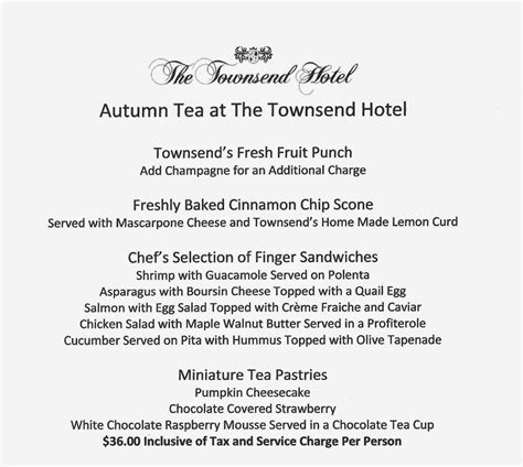 Relevant Tea Leaf: Afternoon Tea at the Townsend Hotel