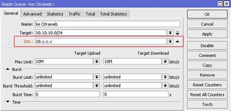 Citraweb Prioritas Traffic Menggunakan Simple Queue