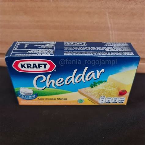 Jual Keju Kraft Cheddar Gr Shopee Indonesia