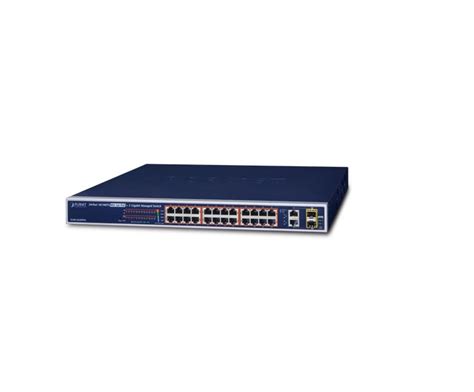 Switch PoE Planet FGSW 2624HPS4 24 Port 10 100Mbps 2 Port G L2