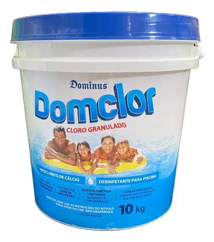 Cloro Granulado Hipoclorito De Cálcio Domclor 10kg Parcelamento sem juros