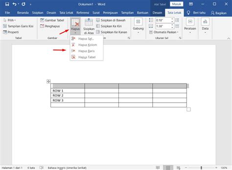 Cara Menyisipkan Kolom Atau Baris Pada Tabel Di Microsoft Word Images