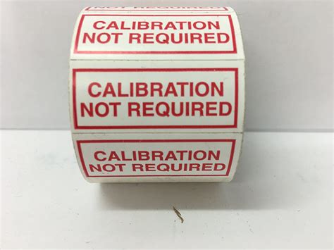 Amazon.com : 1 Roll 100 Calibration Labels 1-1/2" x 5/8" Red ...