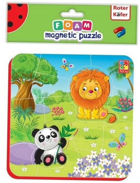 Miękkie magnetyczne puzzle Lew i Panda 15412693430 Allegro pl