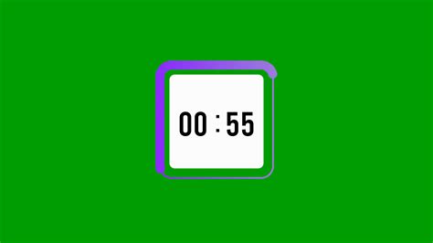 1 Minute Timer Countdown Animation 60 Second Stock Motion Graphics SBV ...